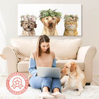 Flower Crown Multi - 3 Pets