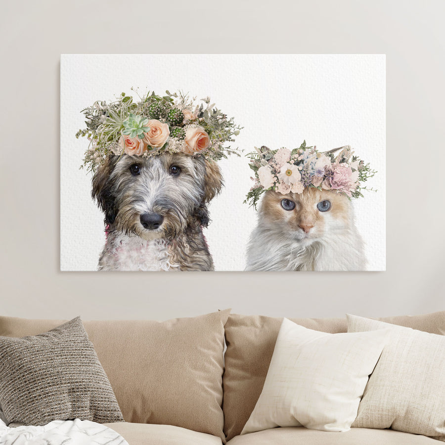 Flower Crown Multi - 2 Pets